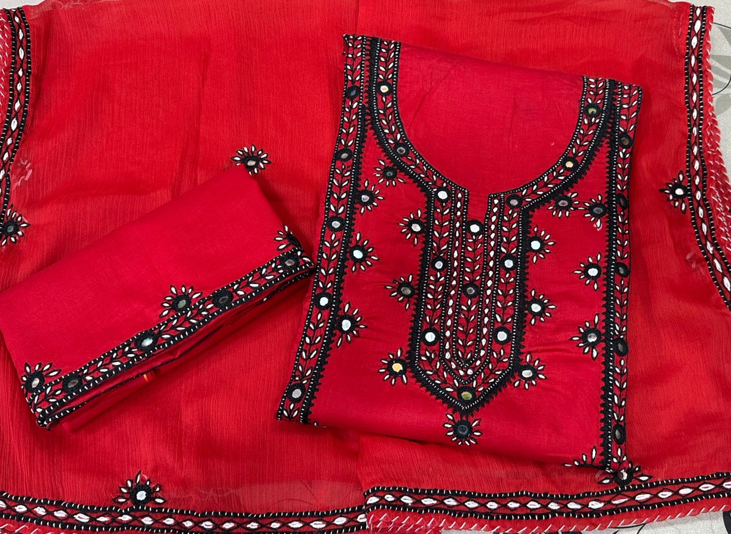 Balochi Handmade Original Mirror Work Fancy 3pc Dress 👗