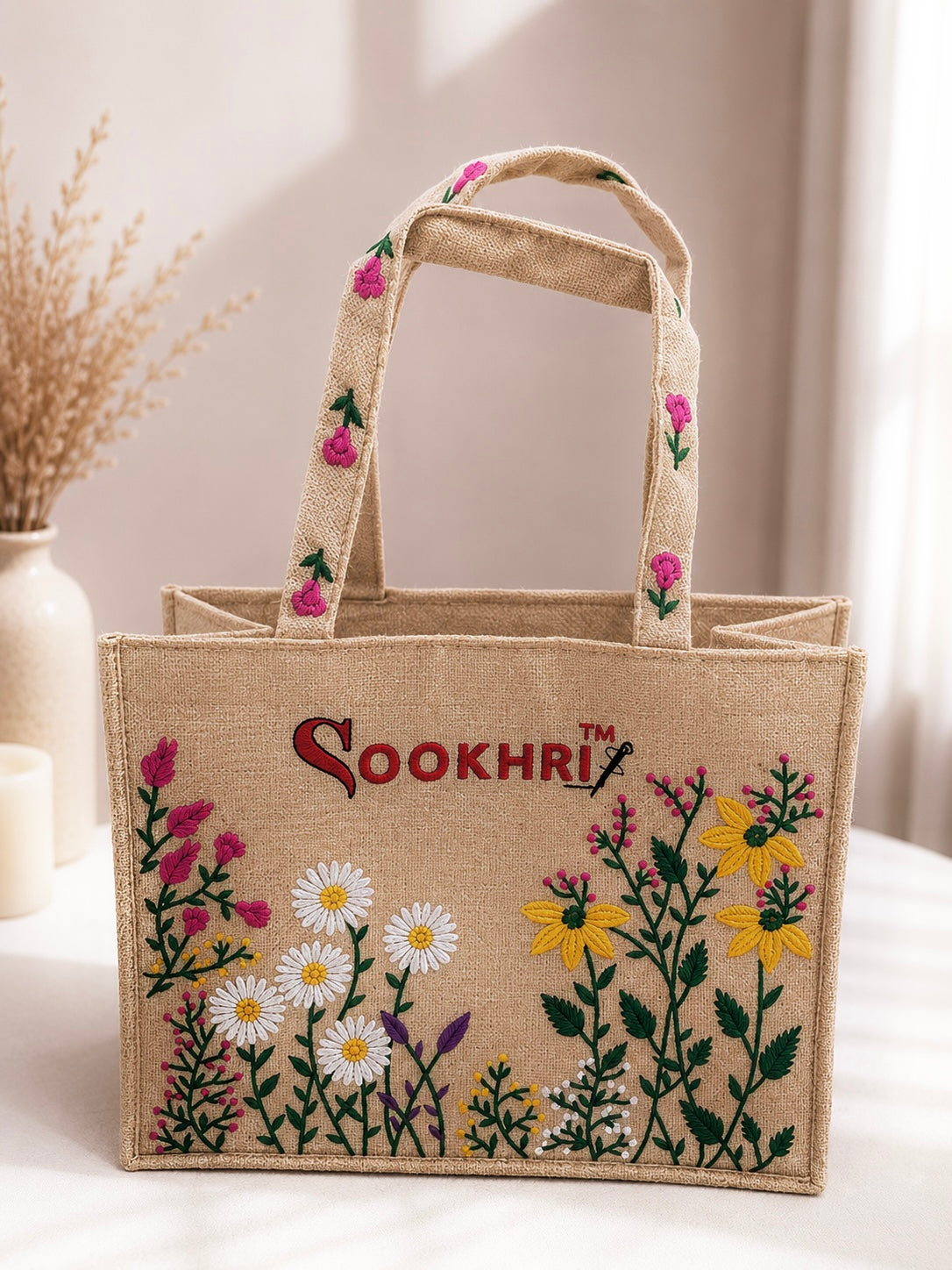 Original Sookhri Jute Fabric Handbags 👜 (Large Size)