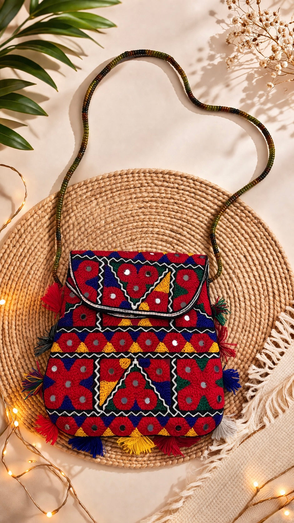 Embroidered Colorful Baby Wallet – Mini Crossbody Bag
