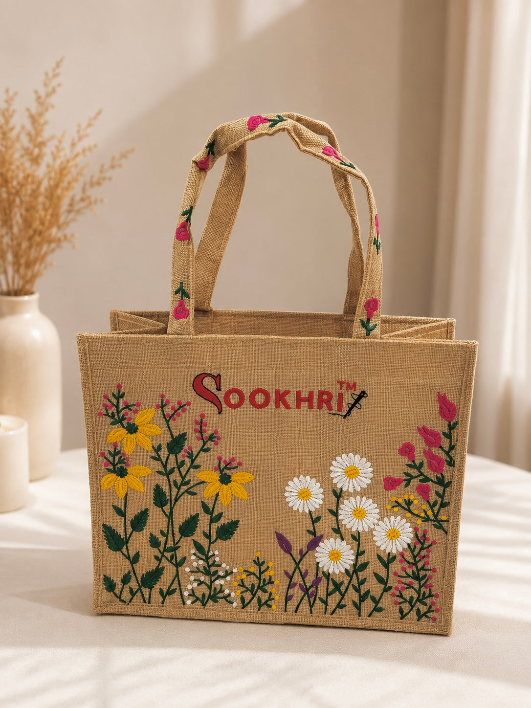 Original Sookhri Jute Fabric Handbags 👜 (Large Size)
