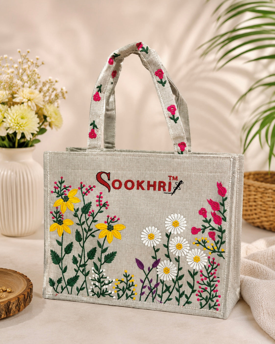 Original Sookhri Jute Fabric Handbags 👜 (Large Size)