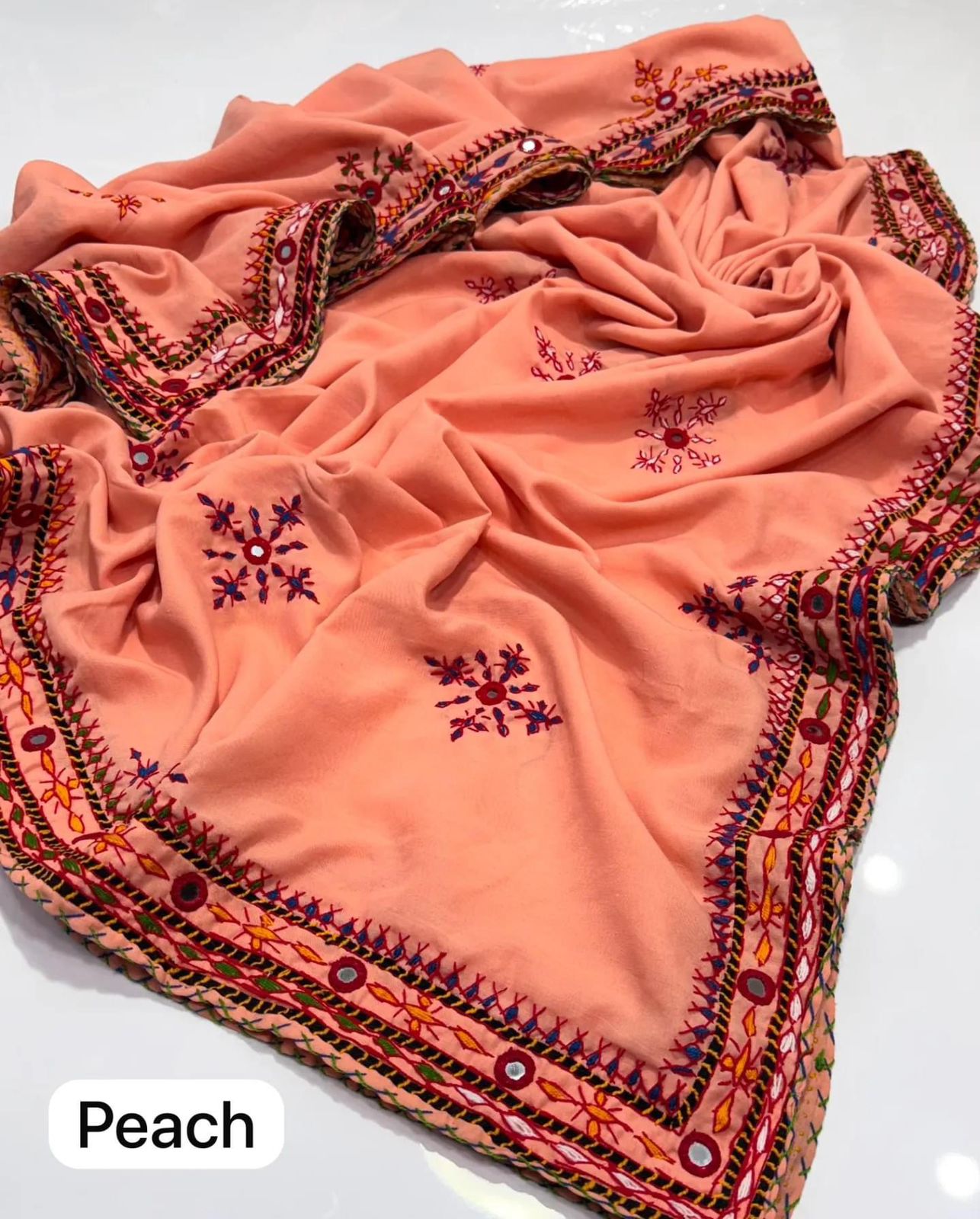 Fancy Balochi Four Side Heavy Border Needle Handwork Ladies Chadders