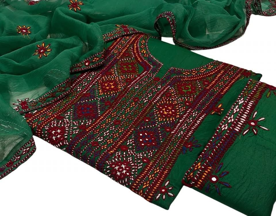 Balochi Pure Handmade 3pc Unstitch Dress 👗